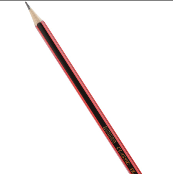 Bút Chì Gỗ 2B Thân Sọc Đỏ Đen Baoke Pl1689 Chính Hãng - Có Tại Hiệu Sách Mai