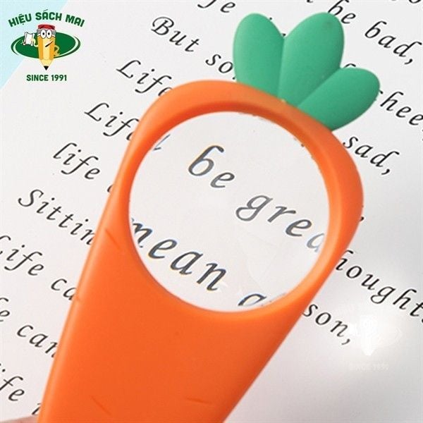 Kính Lúp Hình Củ Cà Rốt Kute Arc925H0 Chính Hãng - Có Tại Hiệu Sách Mai