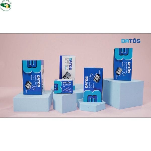 Kẹp Đen Batos (12 Chiếc/Hộp) Chính Hãng - Có Tại Hiệu Sách Mai