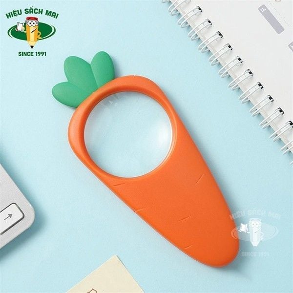 Kính Lúp Hình Củ Cà Rốt Kute Arc925H0 Chính Hãng - Có Tại Hiệu Sách Mai