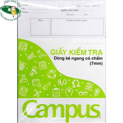 [CAMPUS] Giấy kiểm tra Campus  sản phẩm chính hãng