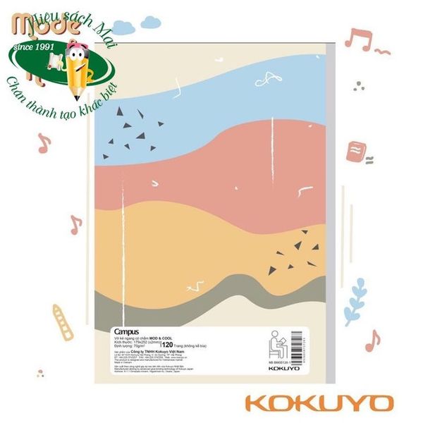 Vở kẻ ngang có chấm Campus ĐL70gsm