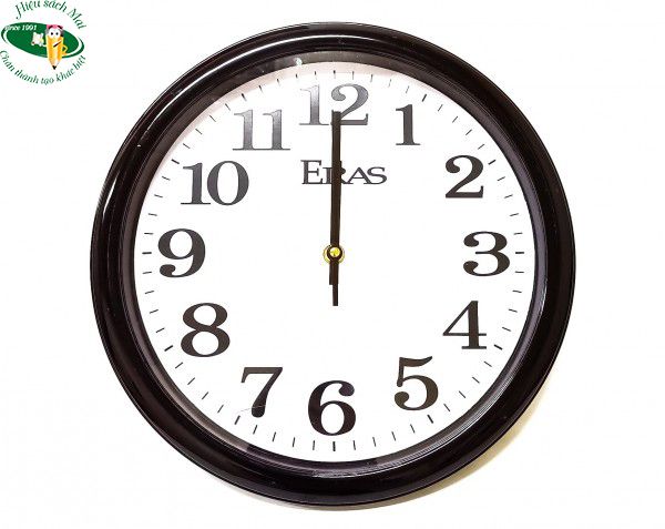 [ERAS] Đồng hồ treo tường, plast, 12 inch ERAS E851 sản phẩm chính hãng