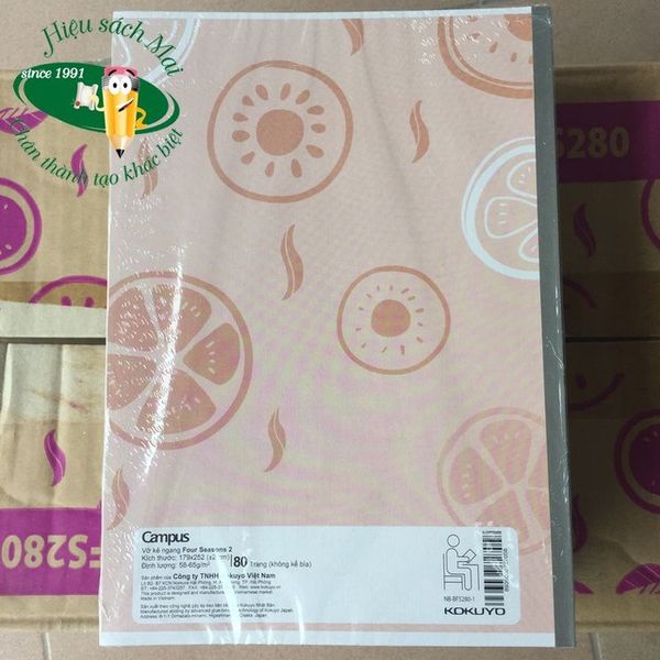Vở kẻ ngang Campus ĐL58-65gsm