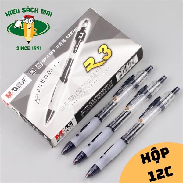Bút Bi Nước Béo 0.5mm Mg Viết Trơn Đều Mực Chính Hãng - Có Tại Hiệu Sách Mai