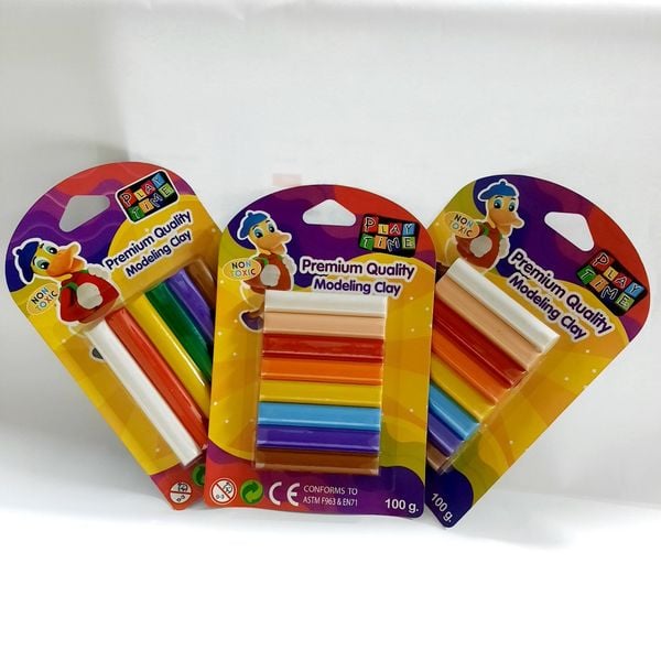 [ELEPHANT] Vỉ đất nặn 8 màu neon 100g 002-8N100 (144) sản phẩm chính hãng