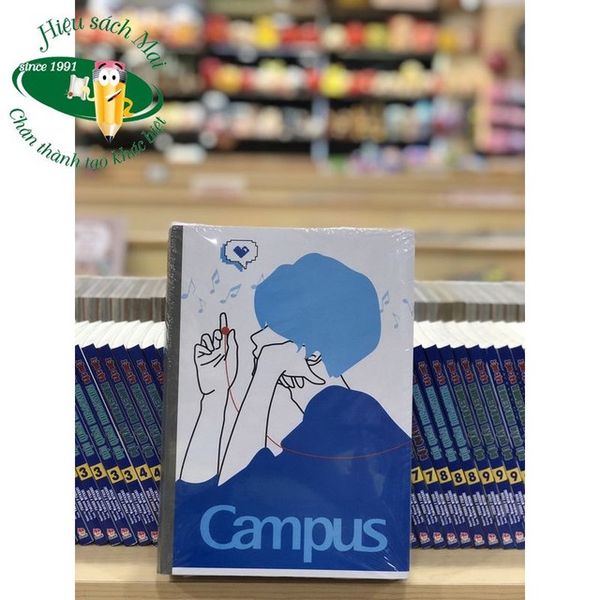 Vở kẻ ngang có chấm Campus ĐL58-65gsm