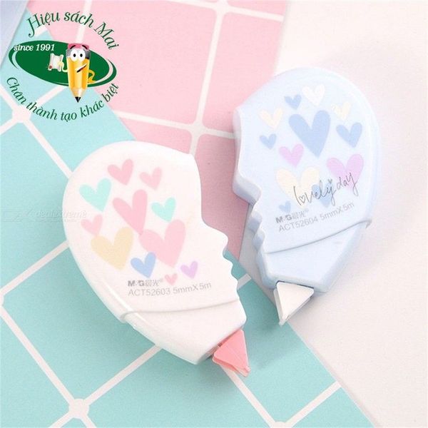 Băng Xóa Kéo Tim Đôi 10M M&G Hact0272 Chính Hãng - Có Tại Hiệu Sách Mai