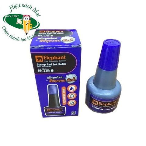 Lọ mực dấu 30ml Xanh Elephant