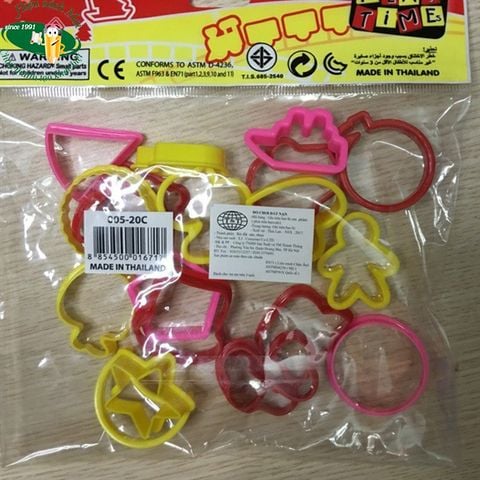 [ELEPHANT] Bộ 20 khuôn đất nặn 005-20C (72) sản phẩm chính hãng