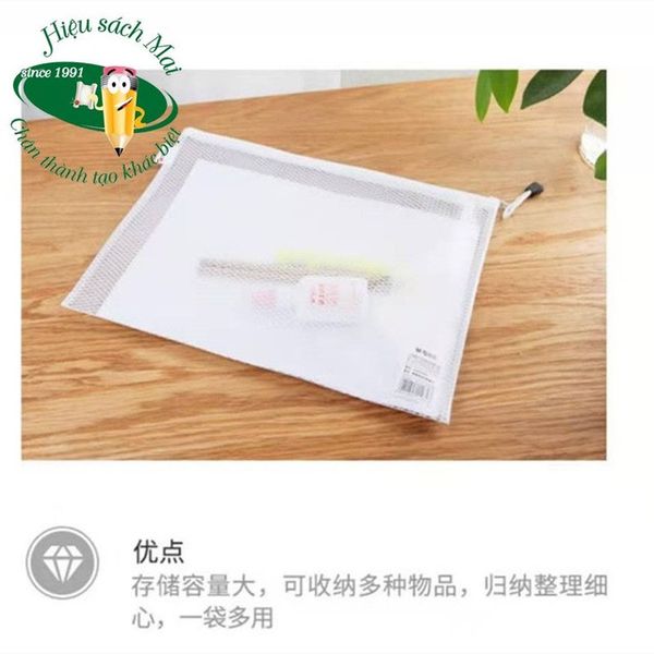 Túi Lưới Màu A4 ( Trắng, Hồng, Xanh , Tím) Adm929K5 Có Tại Hiệu Sách Mai Hãng M&G