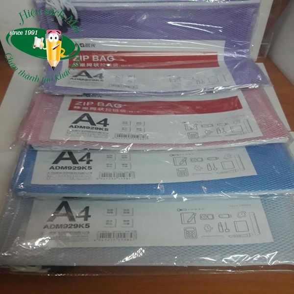 Túi Lưới Màu A4 ( Trắng, Hồng, Xanh , Tím) Adm929K5 Có Tại Hiệu Sách Mai Hãng M&G