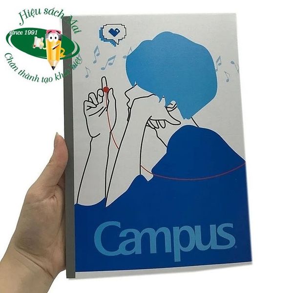 Vở kẻ ngang có chấm Campus ĐL58-65gsm