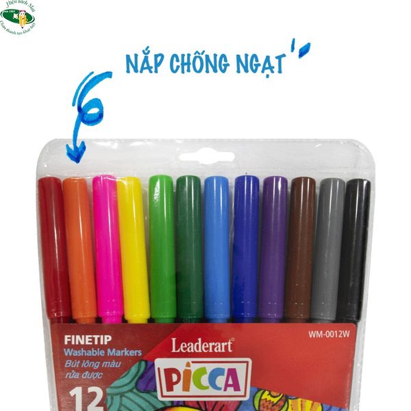 Bút Dạ Màu Rửa Được Leaderart Chính Hãng - Có Tại Hiệu Sách Mai