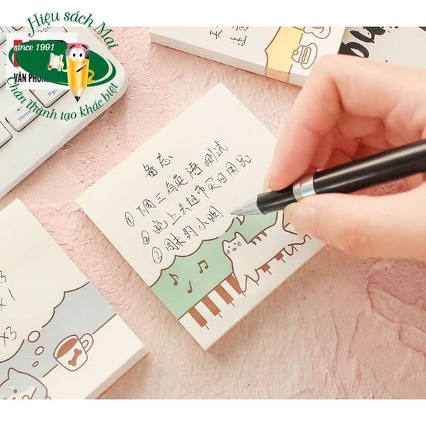 Giấy Nhớ Hình Mèo Chính Hãng - Có Tại Hiệu Sách Mai