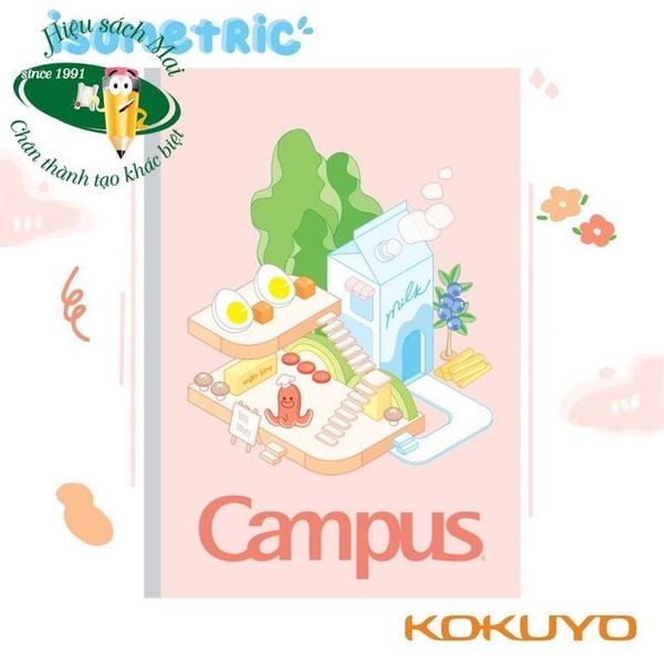 Vở kẻ ngang có chấm Campus ĐL70gsm