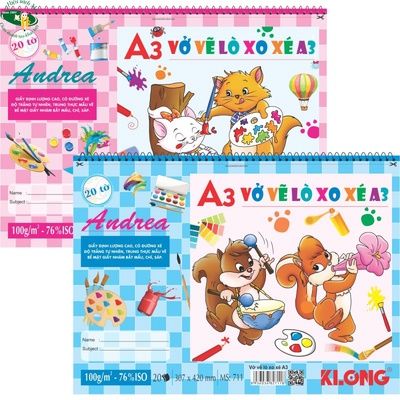 [KLONG] Vở vẽ A3 lò xo Klong711 (50Q/ thùng) sản phẩm chính hãng