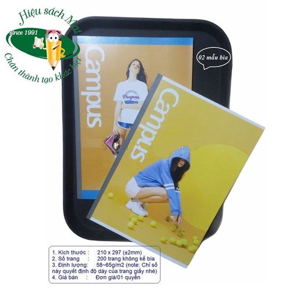 Vở kẻ ngang có chấm A4 Campus ĐL58-65gsm