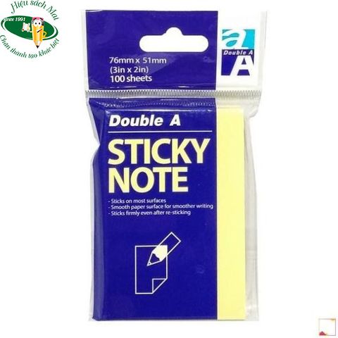 [DOUBLE A] Giấy nhớ vàng Double A sản phẩm chính hãng
