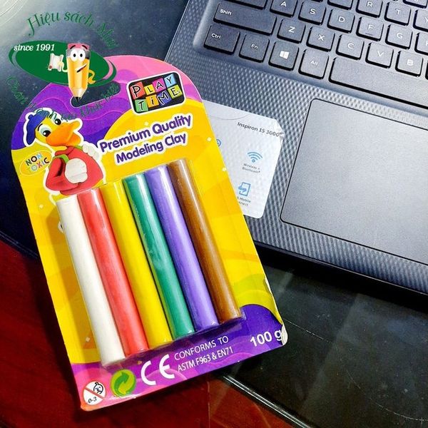 Vỉ đất nặn 6 màu 100g 002-6100 (144)