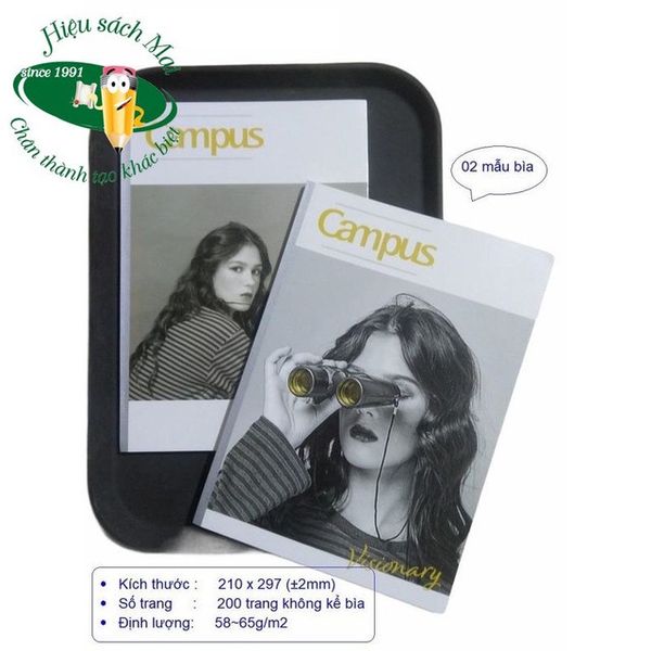 Vở kẻ ngang có chấm A4 Campus ĐL70gsm