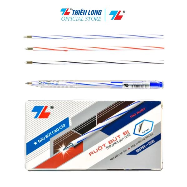 [THIÊN LONG] Ruột Bút Bi Tl-027 Thiên Long Bpr-06 (10/100) Sản Phẩm Chính Hãng