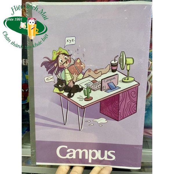 Vở kẻ ngang có chấm Campus ĐL58-65gsm
