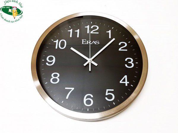 [ERAS] Đồng hồ treo tường, metal, 12 inch ERAS E865 sản phẩm chính hãng
