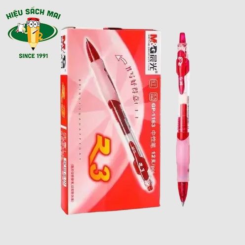 Bút Bi Nước Béo 0.5mm Mg Viết Trơn Đều Mực Chính Hãng - Có Tại Hiệu Sách Mai