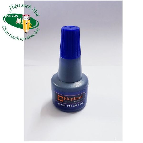 Lọ mực dấu 30ml Xanh Elephant