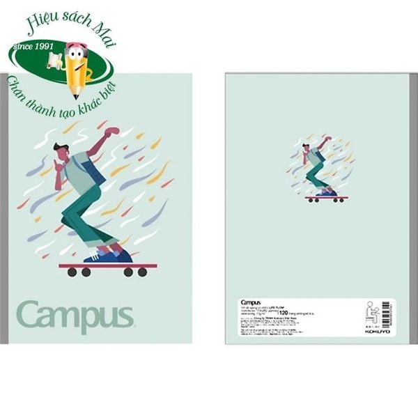 Vở kẻ ngang có chấm Campus ĐL70gsm