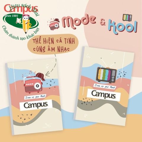 Vở kẻ ngang có chấm Campus ĐL70gsm