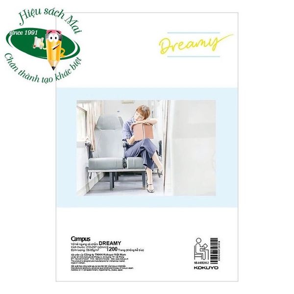 Vở kẻ ngang có chấm A4 Campus ĐL58-65gsm