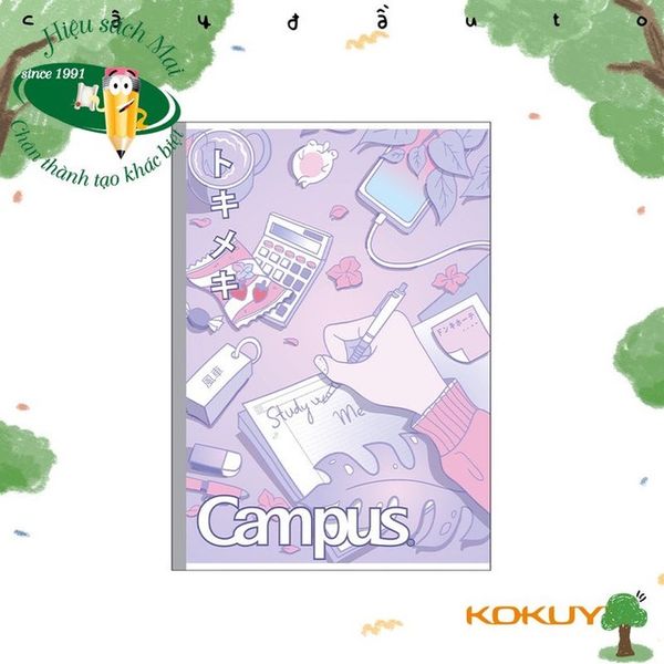 Vở kẻ ngang Campus ĐL70gsm