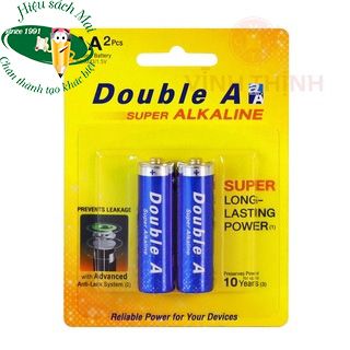 Pin Kiềm Alkaline Double A (2 Viên/Vỉ) Chính Hãng - Có Tại Hiệu Sách Mai