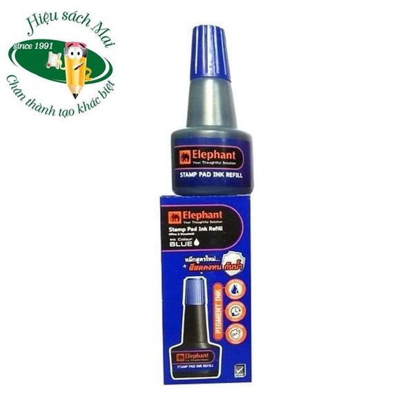 Lọ mực dấu 30ml Xanh Elephant