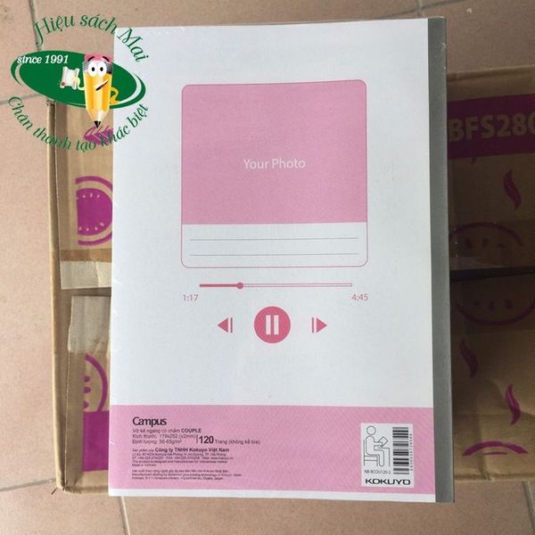 Vở kẻ ngang có chấm Campus ĐL58-65gsm