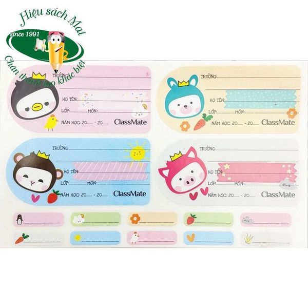 Nhãn vở Classmate