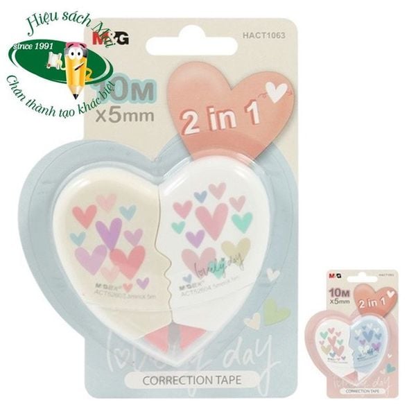 Xóa Kéo Tim Đôi 10M Hact1063 Có Tại Hiệu Sách Mai Hãng M&G