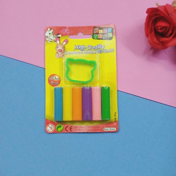 [ELEPHANT] Vỉ đất nặn 6 màu 50g + 1 khuôn hình 002-6SM50 (288) sản phẩm chính hãng