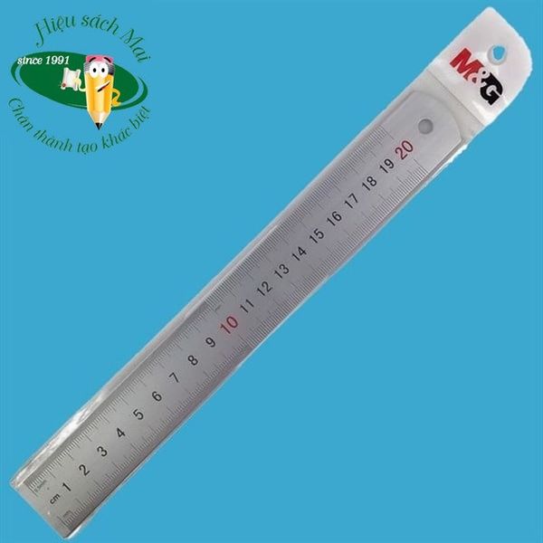 Thước Kẻ Sắt 20cm M&G Chính Hãng - Có Tại Hiệu Sách Mai