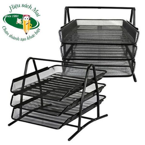 Giá 3 Tầng Kim Loại Comix B2163 Chính Hãng - Có Tại Hiệu Sách Mai