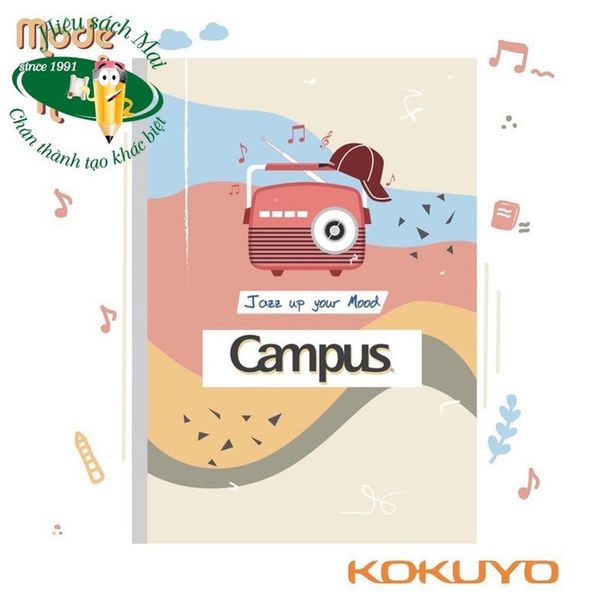 Vở kẻ ngang có chấm Campus ĐL70gsm