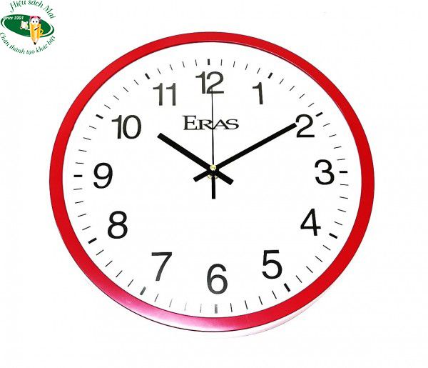 [ERAS] Đồng hồ treo tường, plast, 12 inch ERAS E860 sản phẩm chính hãng