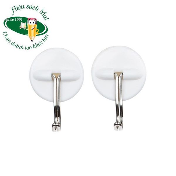 Móc Dán Tường 0.5Kg 4C/Vỉ Hình Tròn Móc Sắt Chính Hãng - Có Tại Hiệu Sách Mai