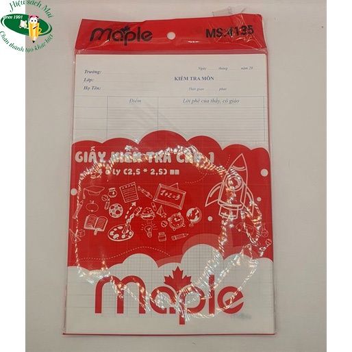 [MAPLE] Giấy Kiểm Tra Ô Ly Maple Sản Phẩm Chính Hãng