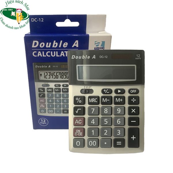 Máy Tính Văn Phòng 12 Số Double A Dc-120 Chính Hãng - Có Tại Hiệu Sách Mai