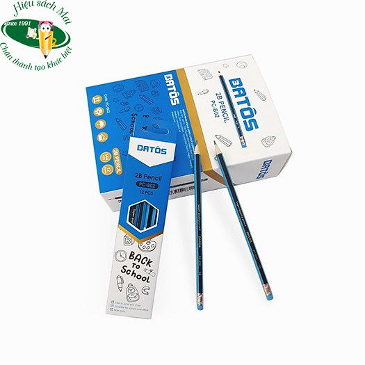 Bút Chì Gỗ 2B Batos Pc-B02 Chính Hãng - Có Tại Hiệu Sách Mai