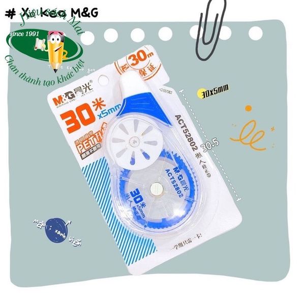 Xoá Kéo Màu 30M Act52802 Có Tại Hiệu Sách Mai Hãng M&G