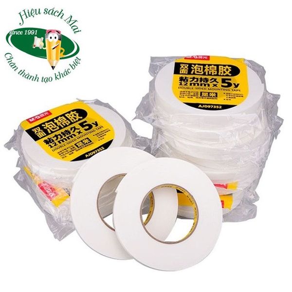 Băng Dính Xốp 12mm Ajd97352 2 Cuộn/Túi Chính Hãng - Có Tại Hiệu Sách Mai